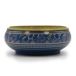 Blue Charcoal Incense Jar